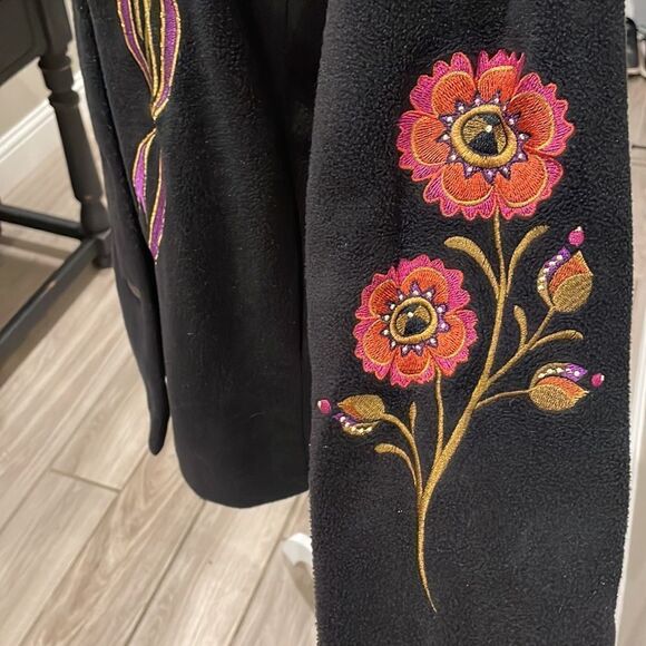 Bob Mackie Long Coat Fleece Wearable Art Vintage with Vintage Perfume Bundle - Picture 5 of 10